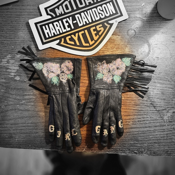 Fringe moto gloves - Picture 1 of 3